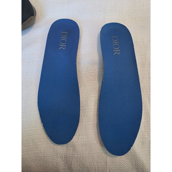 Dior B22 Men’s Sneakers Size 41 (US 8) Grey Black Blue Mesh Leather Pre-Owned - Picture 14 of 16